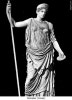 demeter greek goddess. Statue of a goddess restored