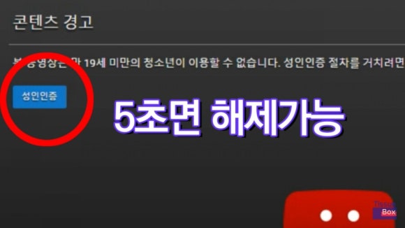 유튜브 성인인증 및 19금 영상 5초해제 방법 레알꿀팁 네이버 블로그 