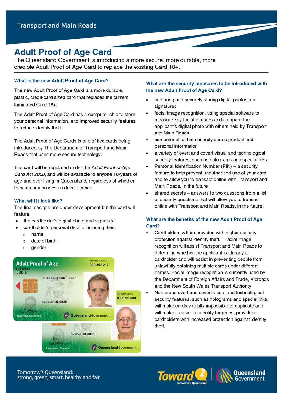 Proof Of Age Card Application